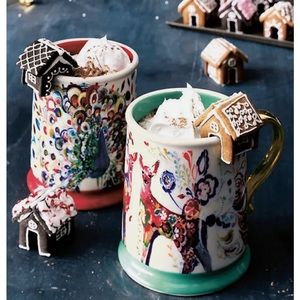 New in box 2 Anthropologie Moreland mugs Starla Michelle Halfmann